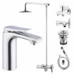 Bath Set Complete 8 Pieces