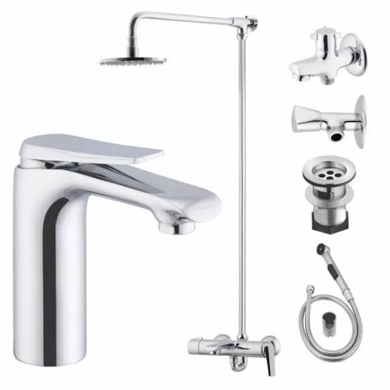 7907 Bath Set Complete 8 Pieces Faisal Sanitary Bath Set Complete 8 Pieces - Image 1