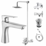 Bath Set Complete 8 Pieces
