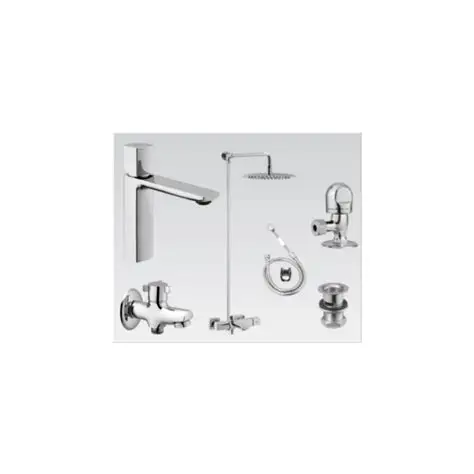 Faisal Sanitary 7307 Bath Set Complete 8 Pieces Slim Line Bath Set Complete 8 Pieces - Image 1
