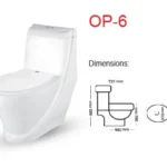 Master OP-6 One Piece Commode