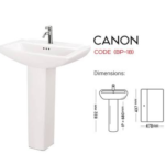 Master Canon BP-18 Pedestal Basin