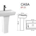 Master Casa BP-25 Pedestal Basin