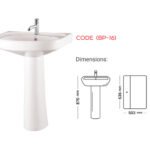 Master Pearl BP-16 Pedestal Basin