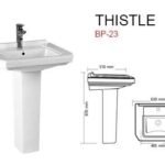 Master Thistle BP-23 Pedestal Basin
